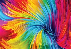 Colorful Paint Swirl