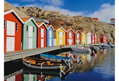 Colorful Houses in Sweden