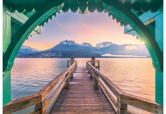 Romantic Footbridge at Lac d'Annecy