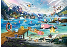 Pokémon: Vaporeon and Temperate Marine