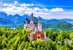 Neuschwanstein Castle in Summer, Germany