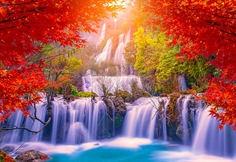 Thee Lor Su Waterfall in Autumn, Thailand