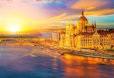 Hungarian Parliament at Sunset, Budapest