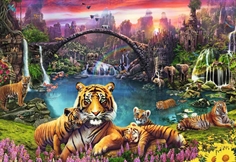 Tiger in Paradise Lagoon