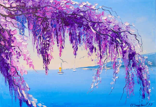 Wisteria by the Sea