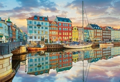 Sunset at Copenhagen Harbour
