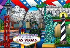 American Landmarks Collage