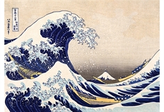 The Great Wave off Kanagawa (træ)