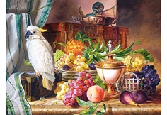 Still Life with Fruit and a Cockatoo