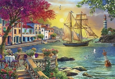 Beautiful Sunset in the Town