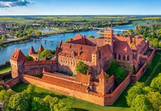 View of The Malbork Castle, Poland
