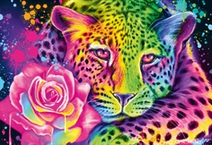 Neon Rainbow Leopard