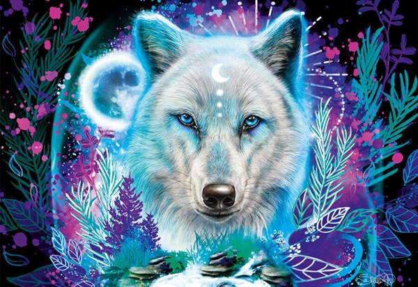 Neon Arctic Wolf