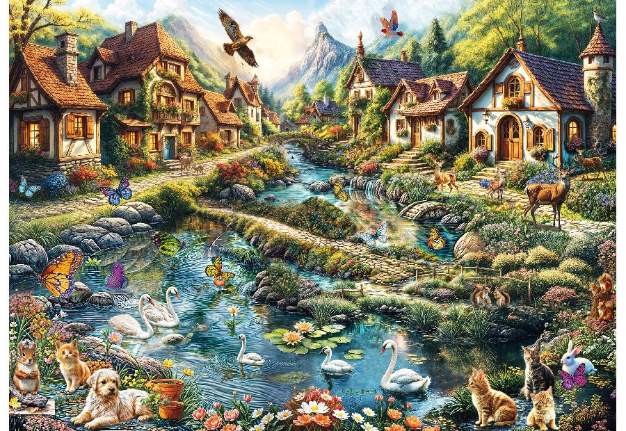 Village on the Edge of the Forest