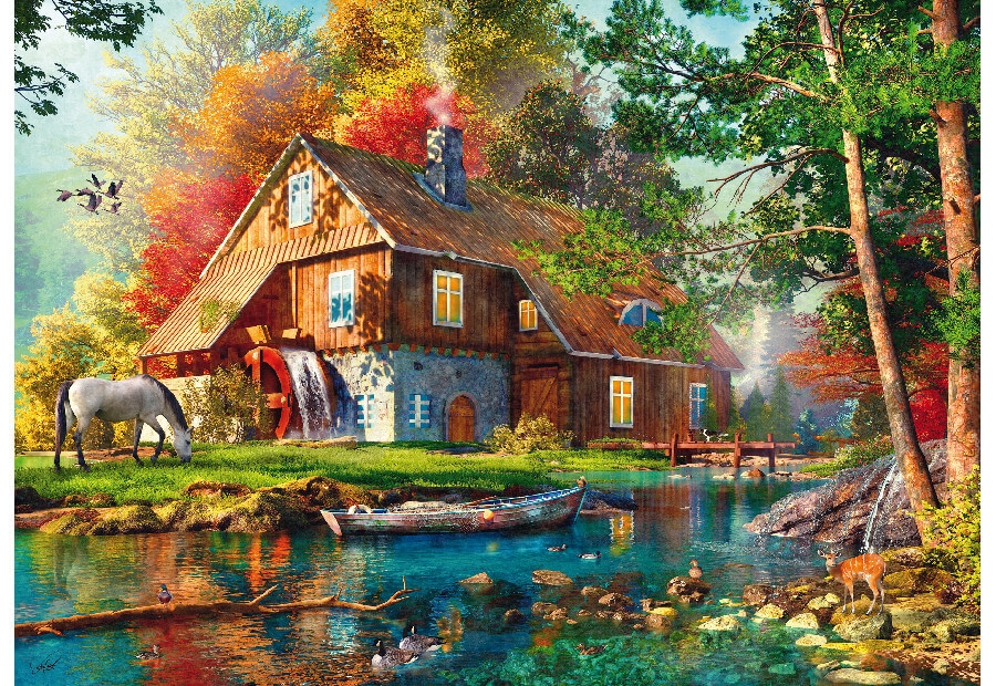 Water Mill in Autumn