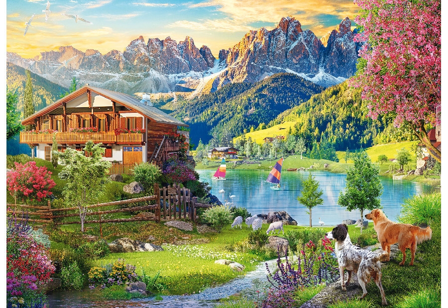 Relaxing in the Dolomites