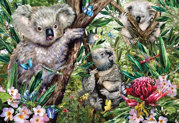 Cute Koala Family