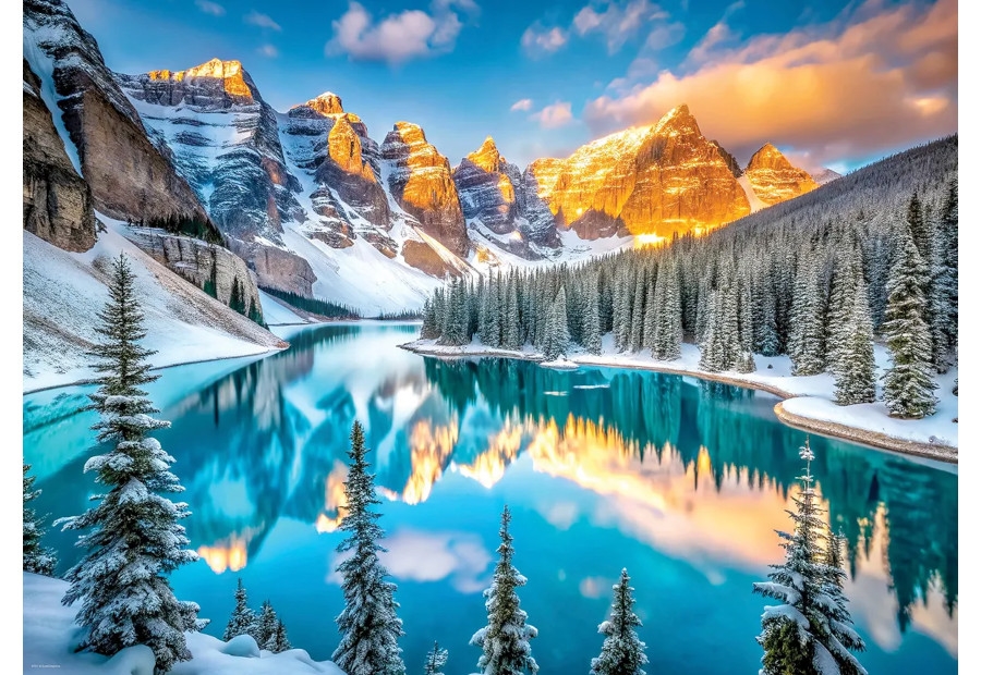 Lake Morraine in Winter