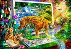 Tiger Coming to Life