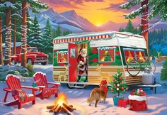 Christmas Camping Trailer (Tinæske)